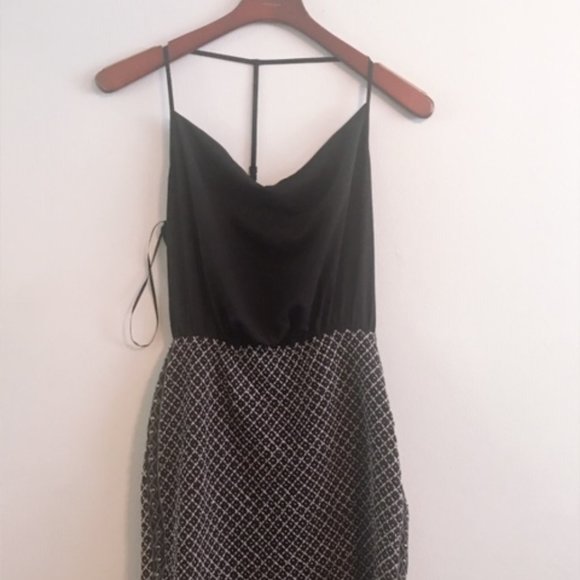 Sleeveless Cowl-Neck Beaded Dress - Picture 5 of 5